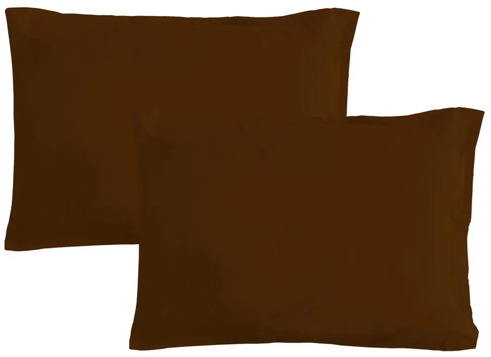 Gipetex Natural Dream Obliečka na vaknúš talianskej výroby 100% bavlna - 2 ks tm. hnedá - 2 ks 50x70 cm
