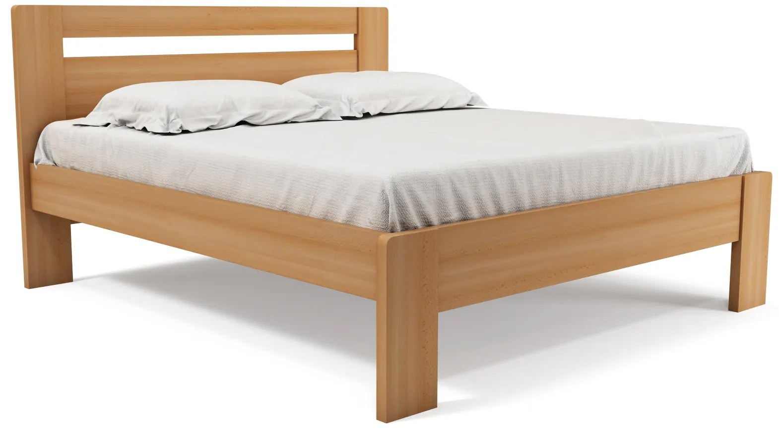 TEXPOL Manželská masívna posteľ REBEKA Veľkosť: 200 x 160 cm, Materiál: BUK prírodný