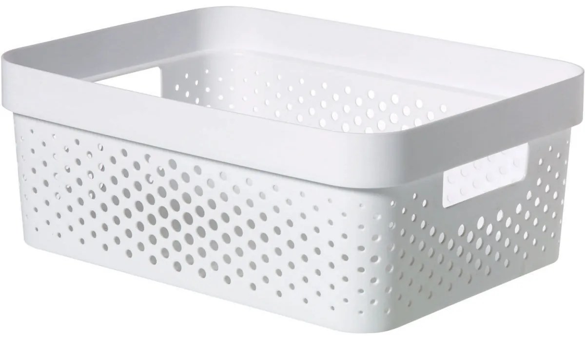 Curver Úložný box INFINITY 11l recyklovaný plast biely
