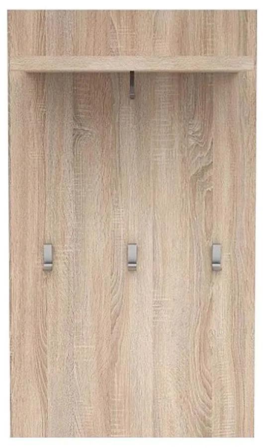 Vešiakový panel Nordanas 25 (dub sonoma) . Vlastná spoľahlivá doprava až k Vám domov. 1097188