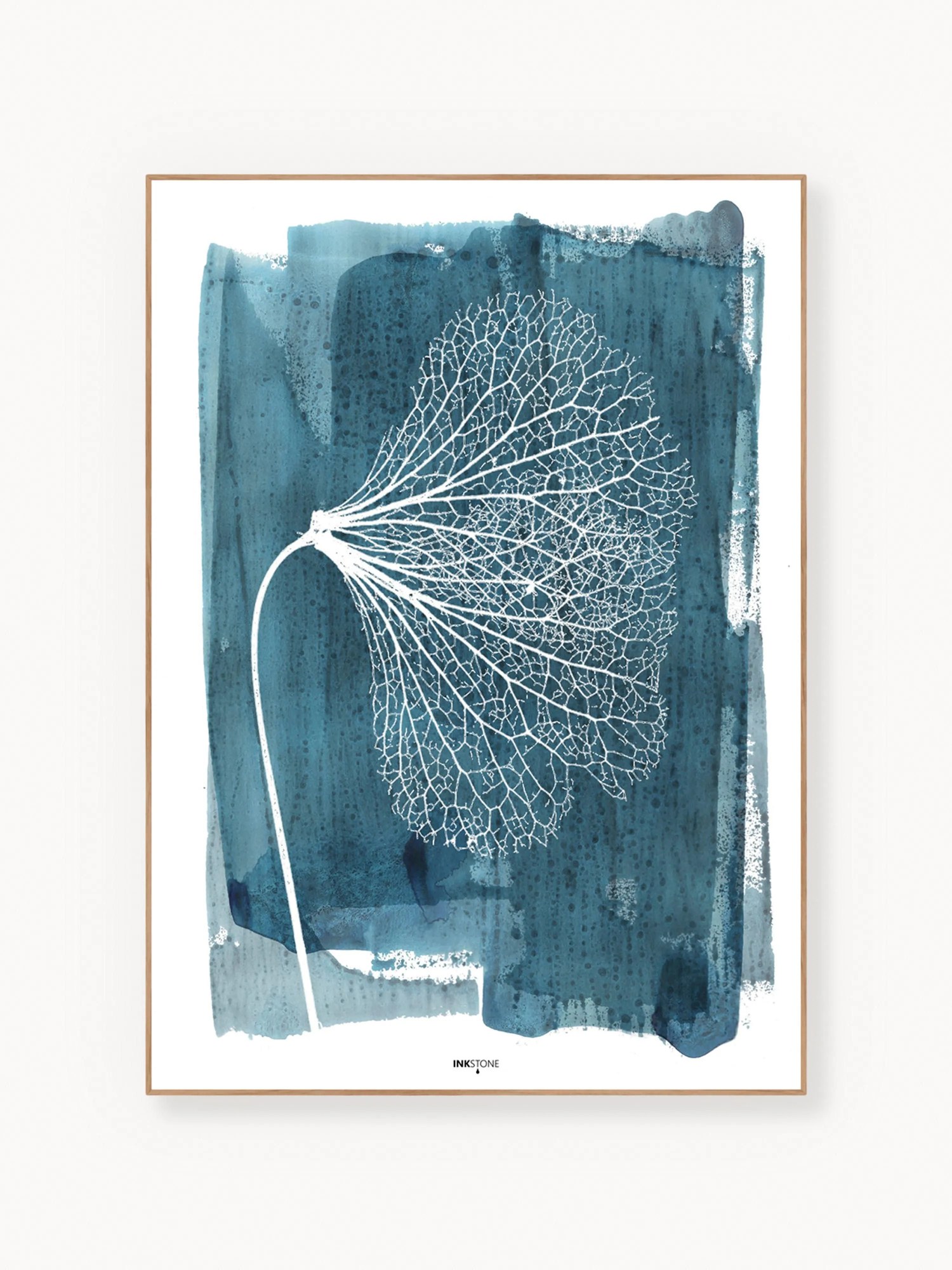 Digitálna tlač s rámom White Ginko