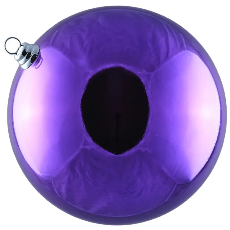 DECOLED Plastová guľa, 30 cm, fialová, lesklá