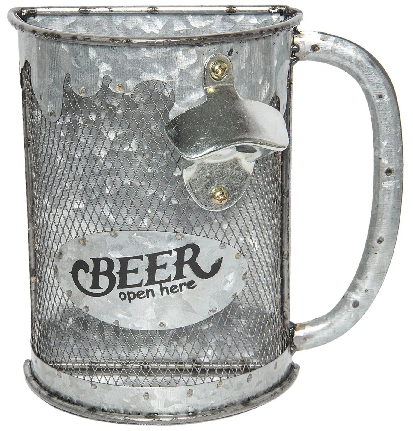 Plechový box na zátky s otváračom - 22 * ​​21 * 11 cm