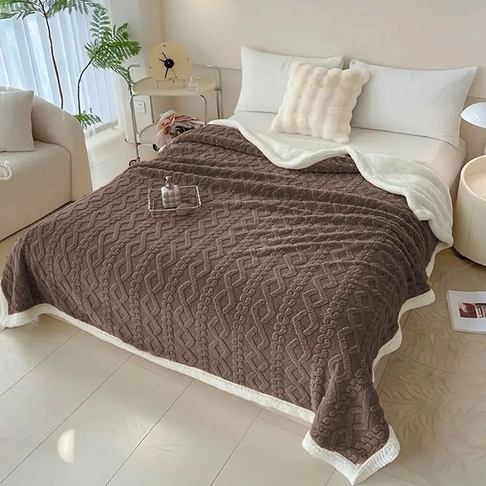 Hrejivá barančeková deka Homa REDDEA BROWN