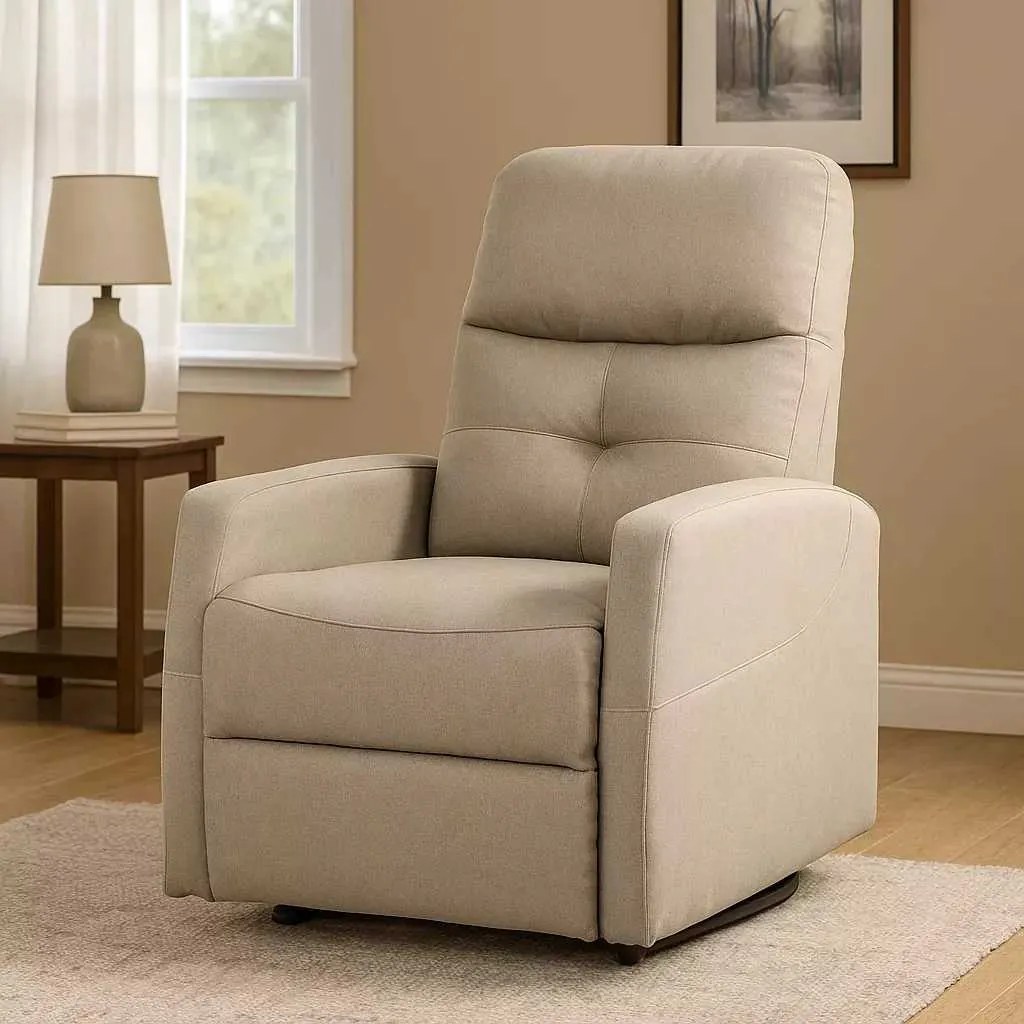 LuxuryForm DESIGN Elektricky polohovateľné televízne kreslo SEMIR - béžové