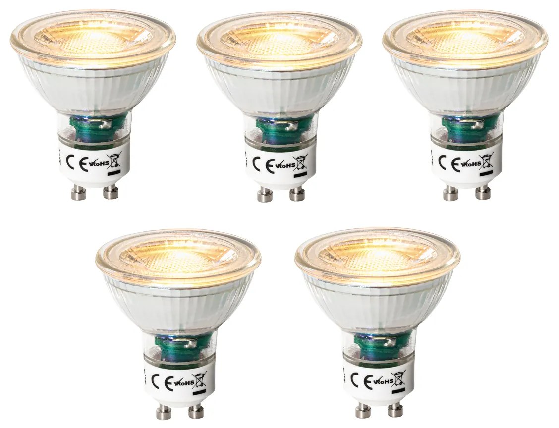 Sada 5 GU10 3-krokovo stmievateľných LED žiaroviek 6W 460 lm 2000 - 6000K
