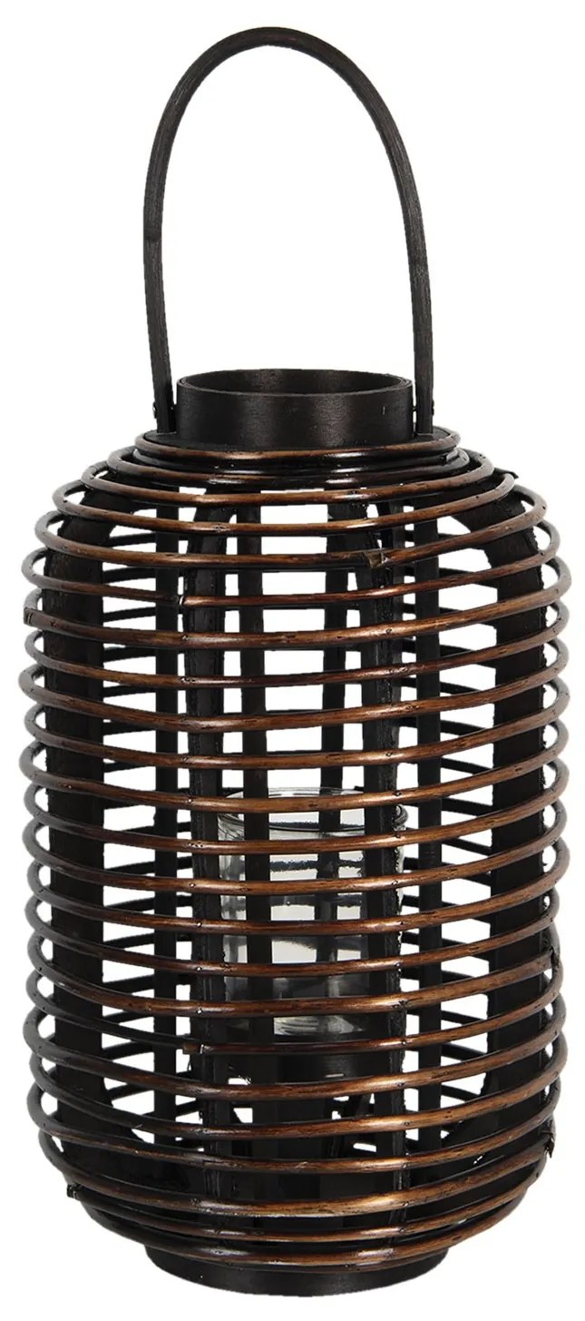 Vysoká drevená závesná lampáš Eudo - Ø 27 * 45 cm