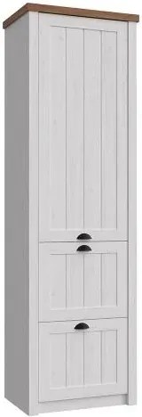 Vysoká skříň PROVENCE S1D2S, sosna andersen / lefkas ciemny