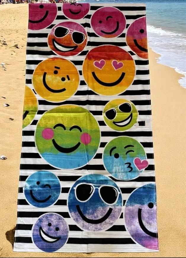 Osuška FUNNY SMILEYS Froté Bavlna 320 gr. 140x70 cm