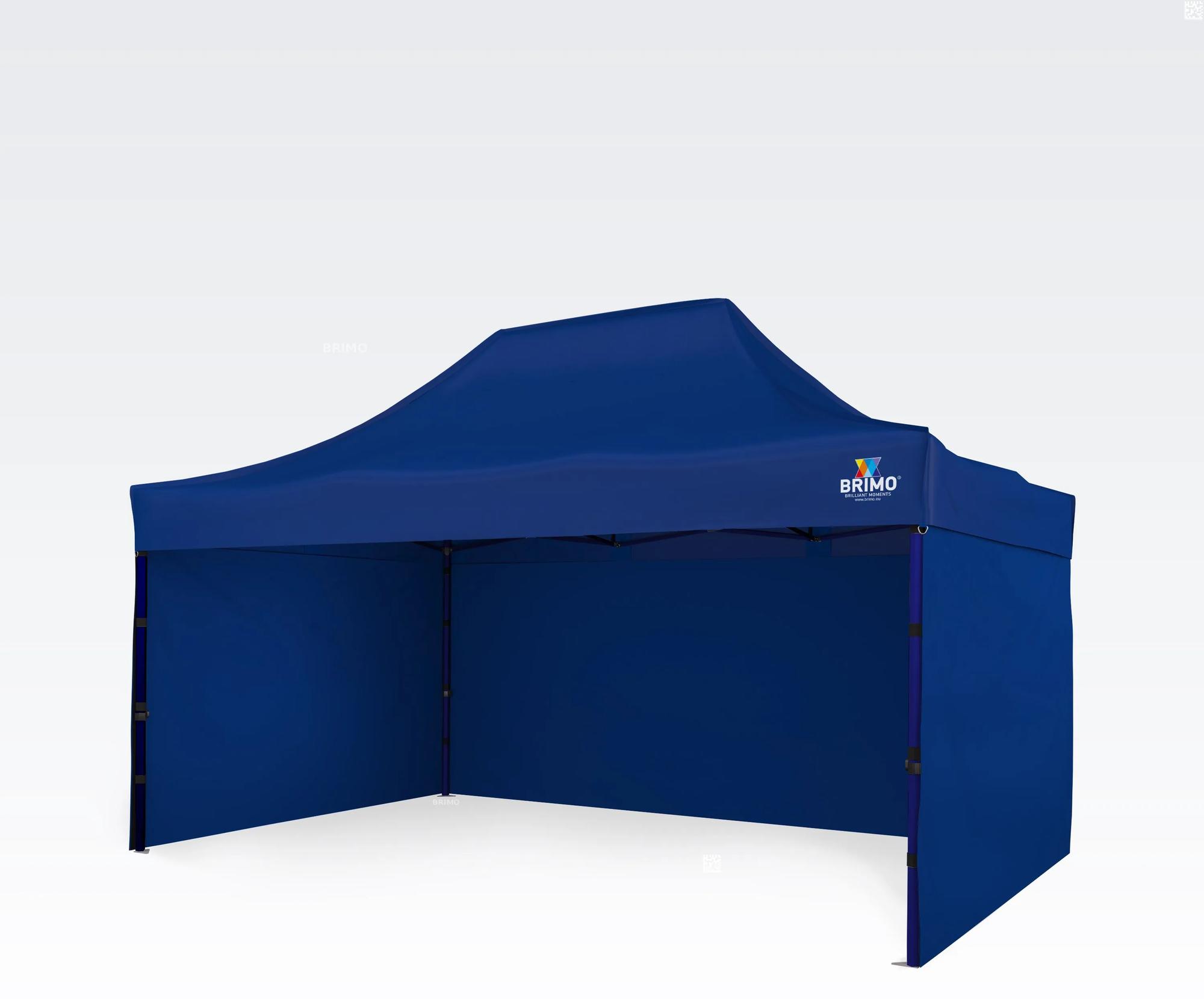 BRIMO Párty stánky 3x4,5m - s 3 stenami - Modrá 23