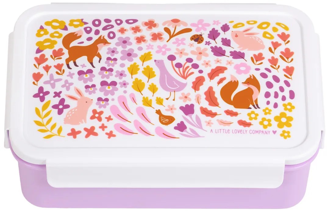 A Little Lovely Company - škatuľka na desiatu - kvetinová záhrada