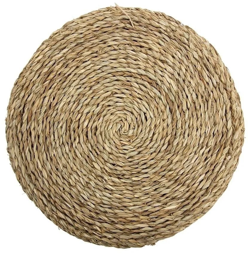 Štvorcový podsedák z morskej trávy - Ø 40 cm