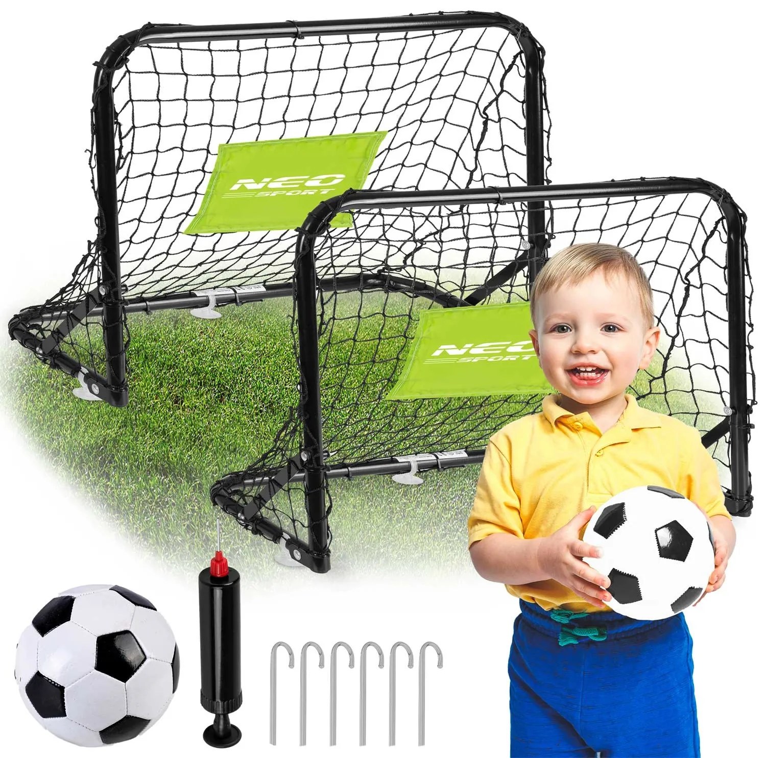 Neo-Sport Futbalové bránky - sada 2 ks - 60 x 45 x 25 cm NS-461