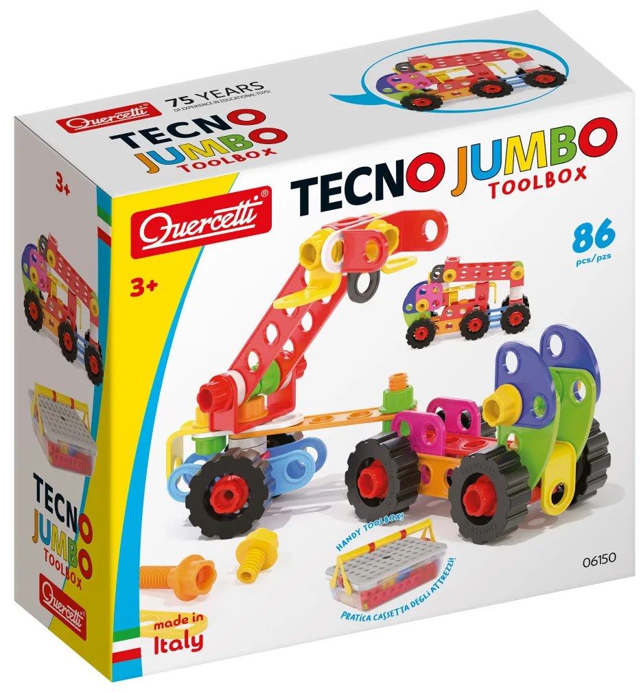 Tecno Jumbo Toolbox - konštrukčná stavebnica - 86 ks