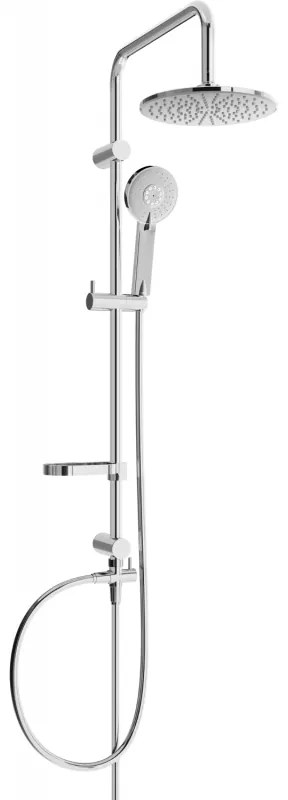 Mexen - X40 sprchový set s hornou hlavicou 22 cm, chrómová, 798404091-00