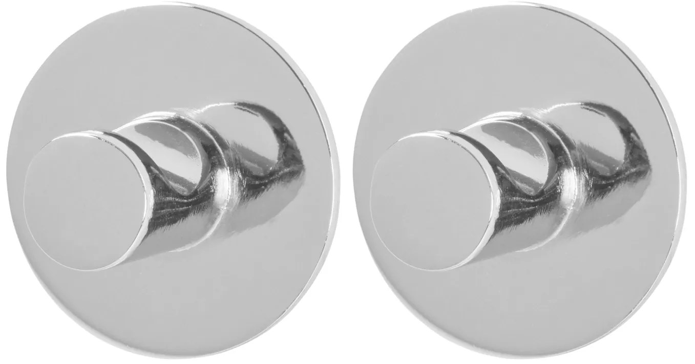 BISK Erga Style, samolepiaci 1-háčik na uteráky (balenie 2ks) 3M páska, chrómová, ERG-08580