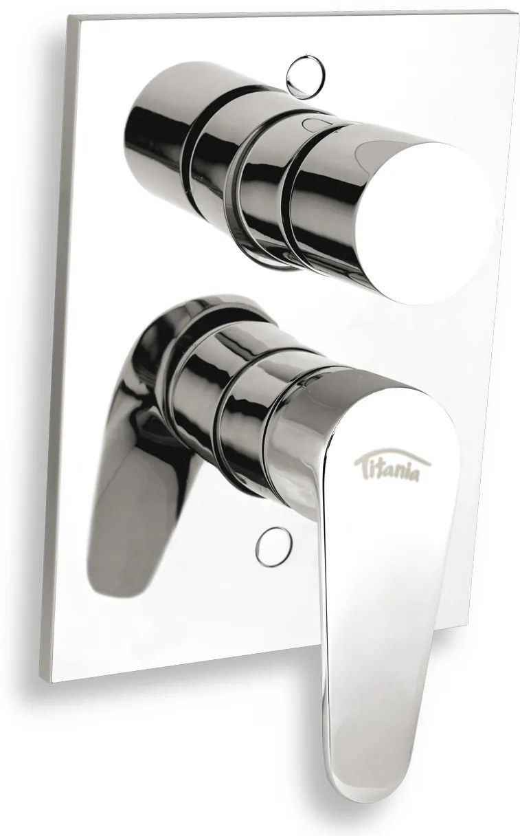 Novaservis Titania Fresh, vaňová batéria pod omietku s prepínačom, chrómová, 96050R,0