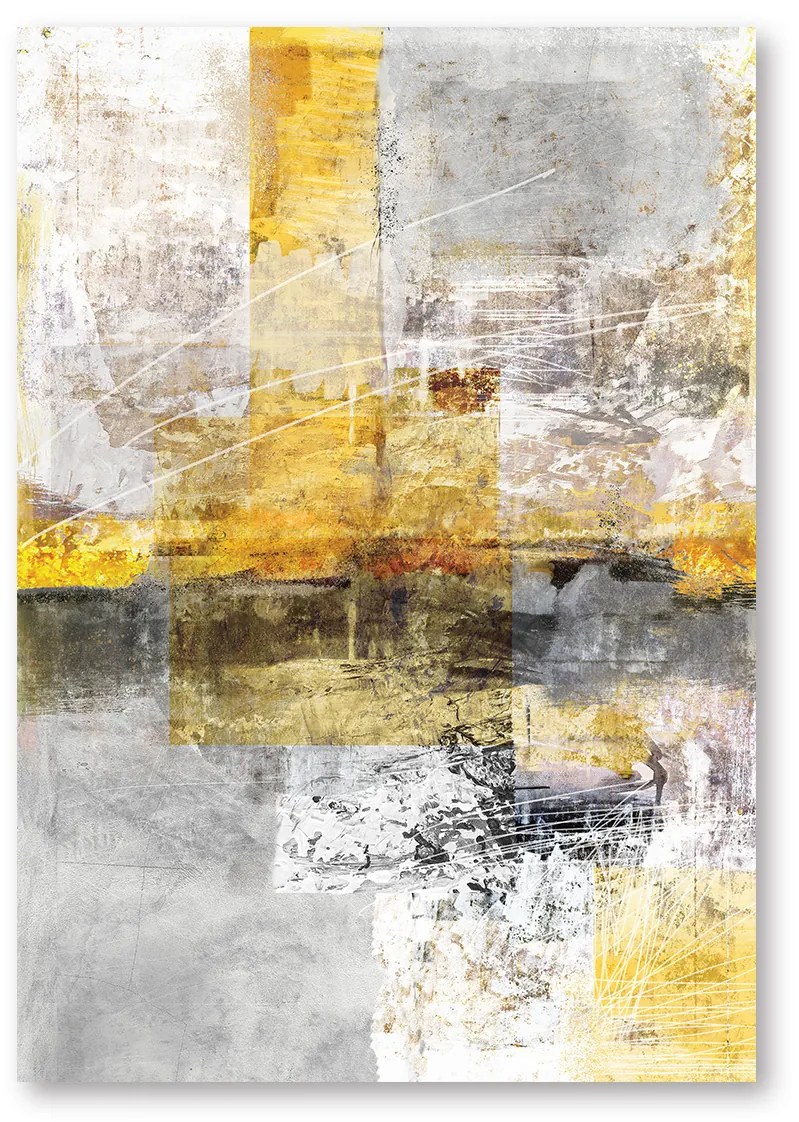 Plátno maľba Yellow Abstarct