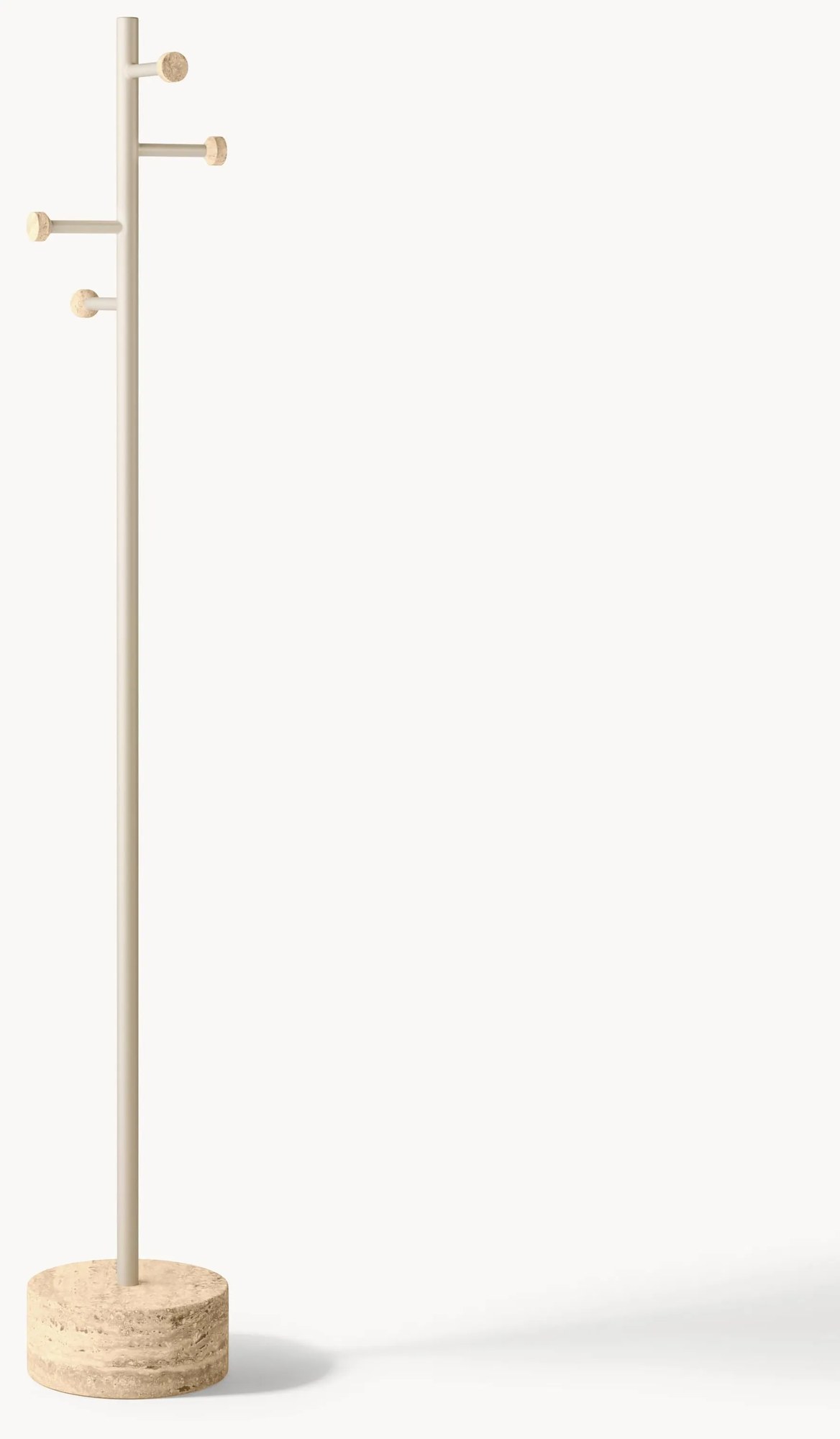 Stojan na oblečenie's travertínovým podstavcom Disa
