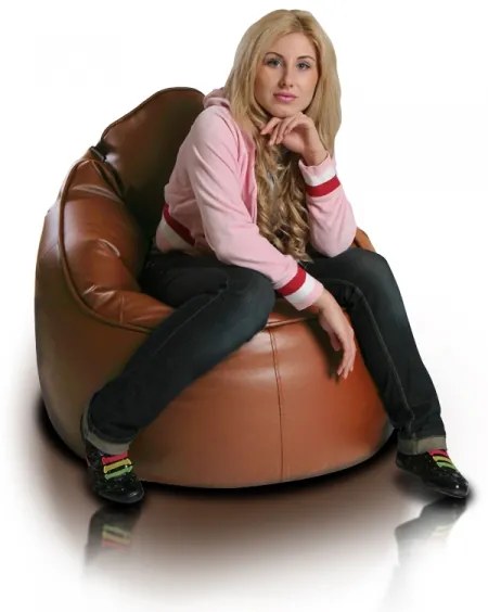 Sedací vak INTERMEDIC Lider ekokoža Farba: E12 - Hnedá svetlá (Ekokoža)