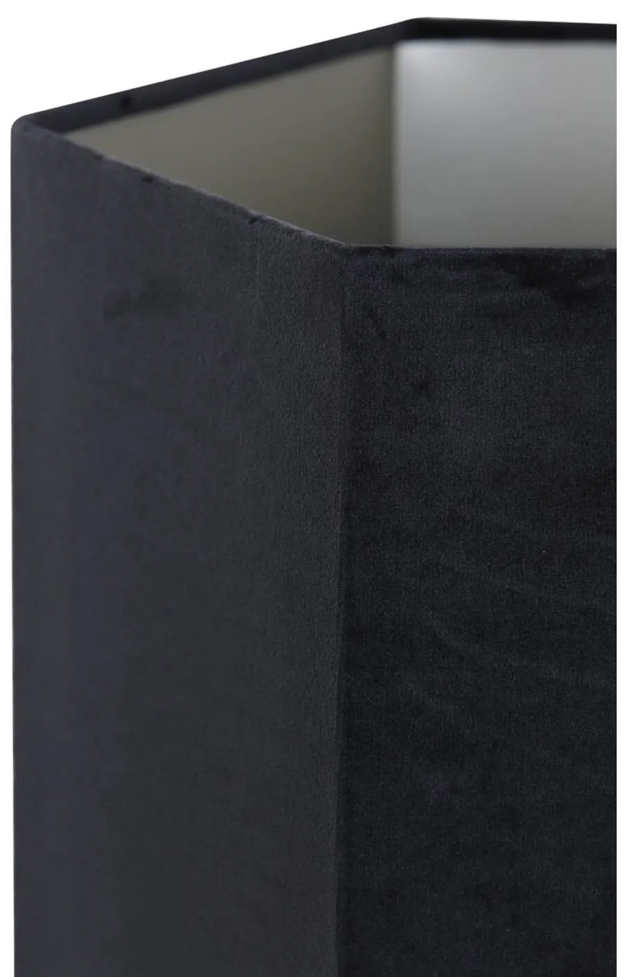 Čierne zamatové tienidlo Hexagon black - 20*20*26 cm/ E27 Čierne zamatové tienidlo Hexagon black - 20*20*26 cm/ E27