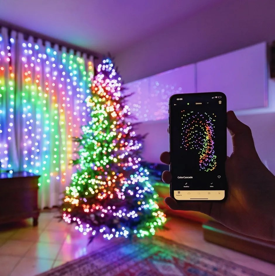LEDWORKS Twinkly světelný řetěz, 100 LED RGB, 8 m