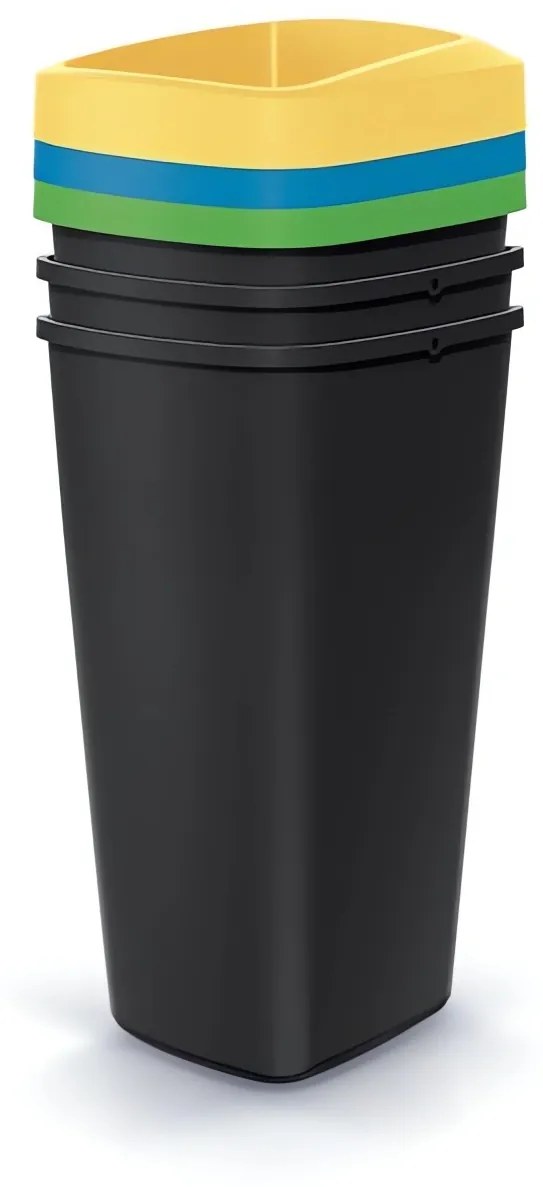 Odpadkový kôš COMPACTA Q DROP SET, 3x25l