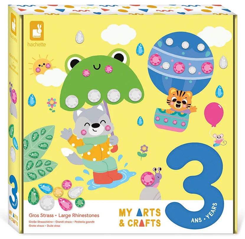 My arts&crafts - veľký kreatívny box s trblietavými kamienkami