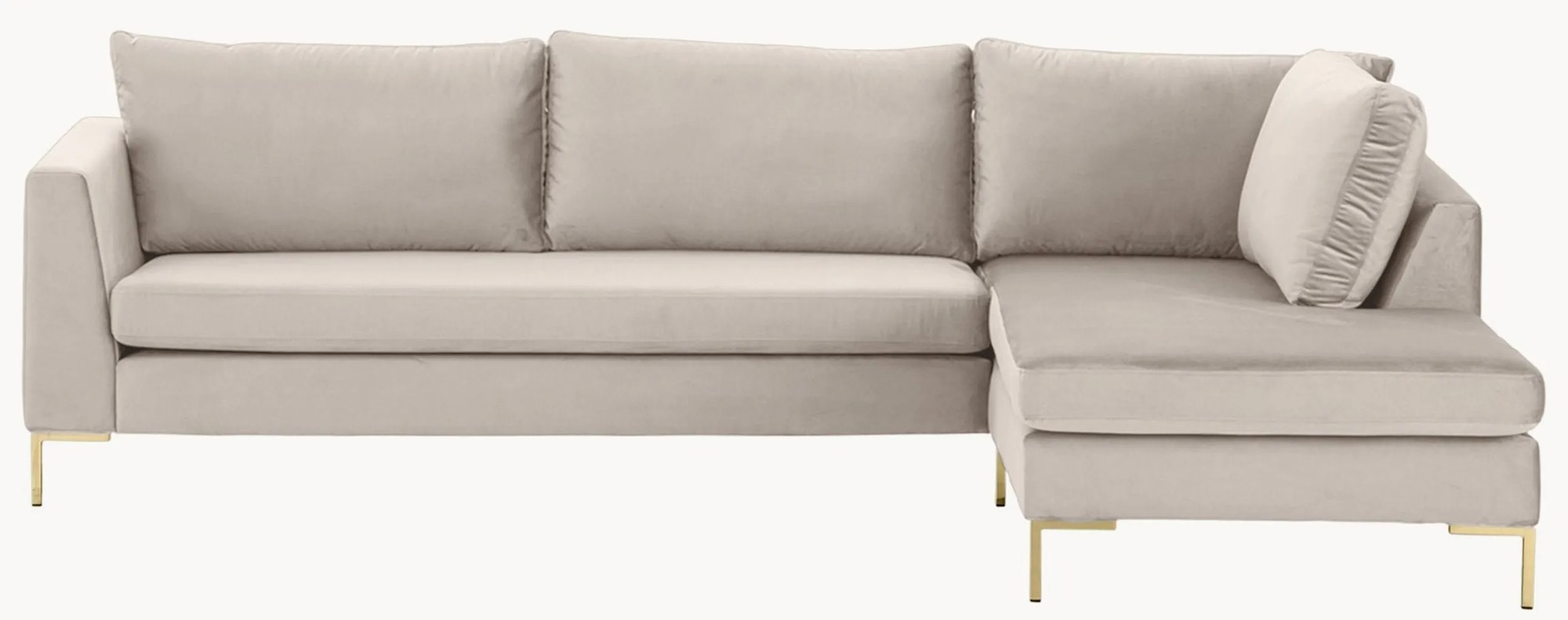 Zamatová rohová pohovka Luna