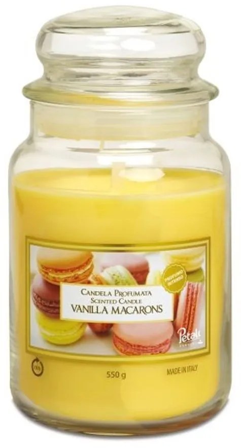 PETALI svíčka ve skle Vanilla Macarons - hoření 100h