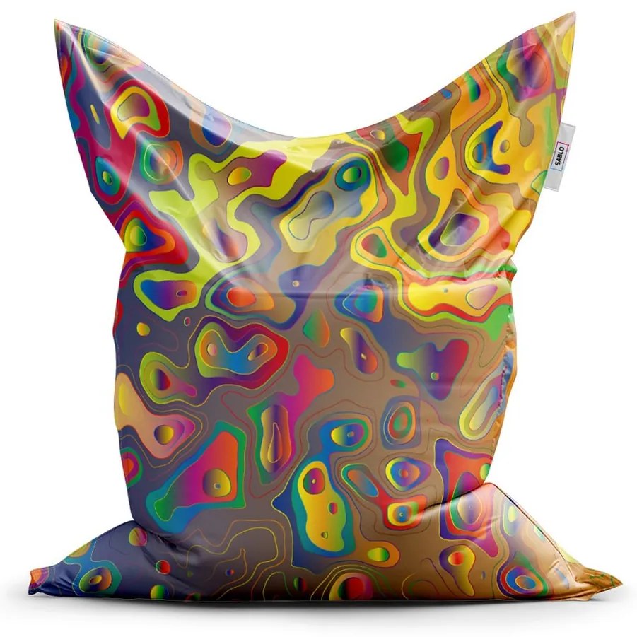 Sedací vak Classic farebné škvrny - detský, farebná