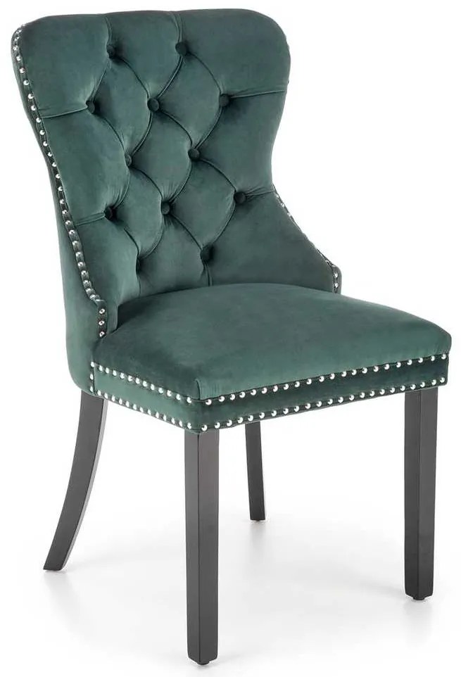 Jedálenská stolička Cursi, tmavo zelená