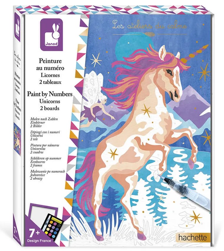 Detský ateliér maxi - maľovanie podľa čísel - Jednorožce