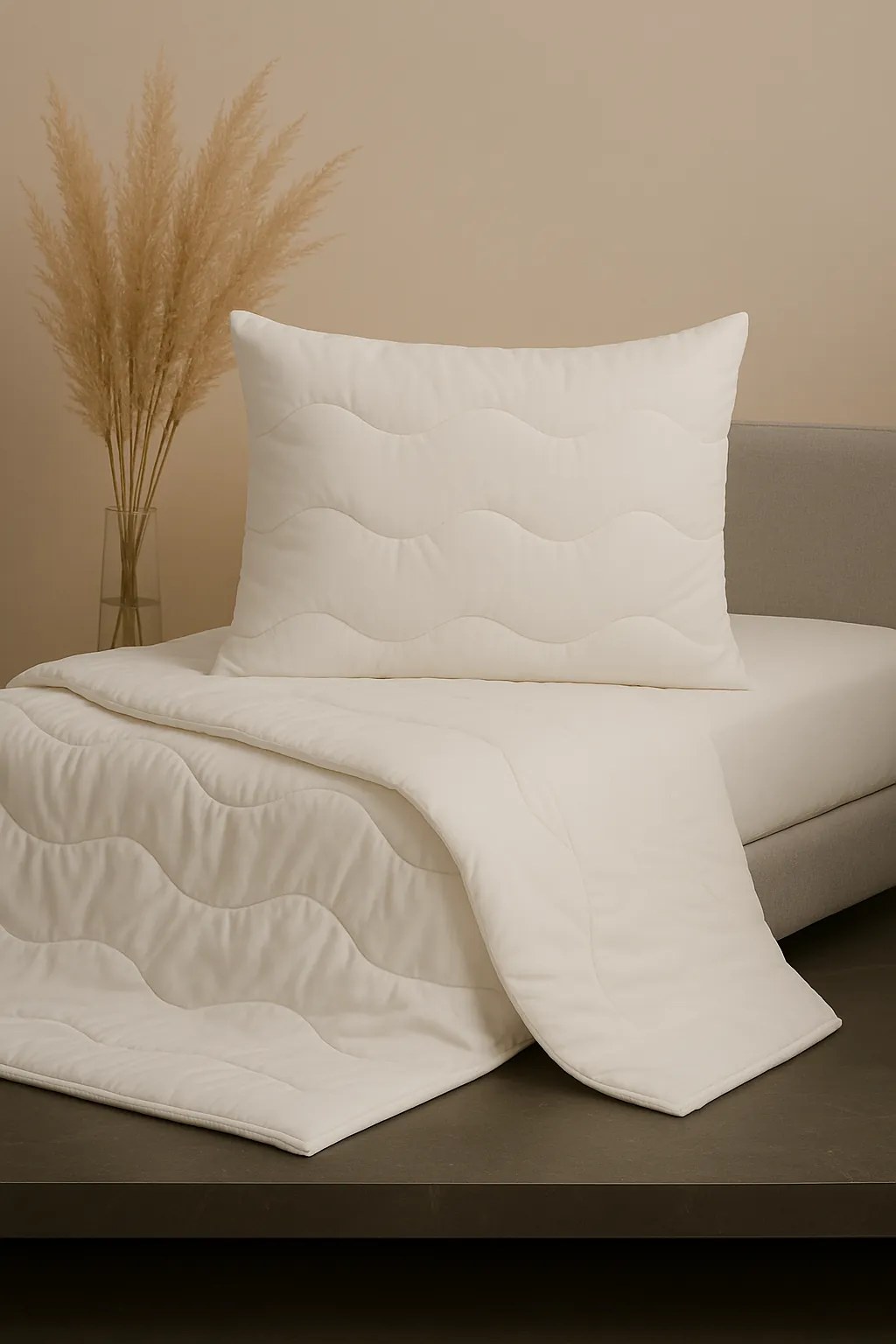 Letný set Medical – biely paplón 140x200 cm + vankúš 70x90 cm, antialergický, prateľný na 90 °C Veľkosť: 200x200/2x 70x90 cm