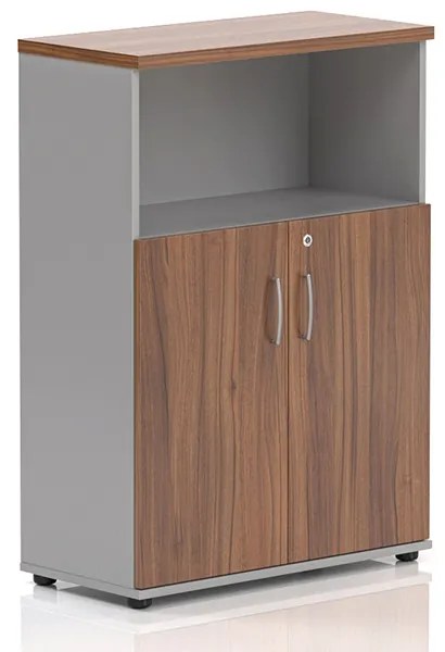 Stredná skriňa Visio LUX 80 x 38,5 x 113 cm, orech