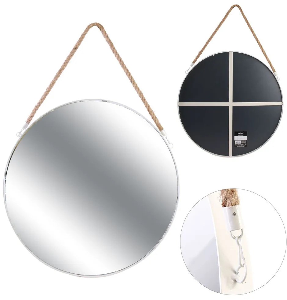 AKCIA Biele okrúhle zrkadlo MIRROR II. akosť AKCIA Biele okrúhle zrkadlo MIRROR II. akosť