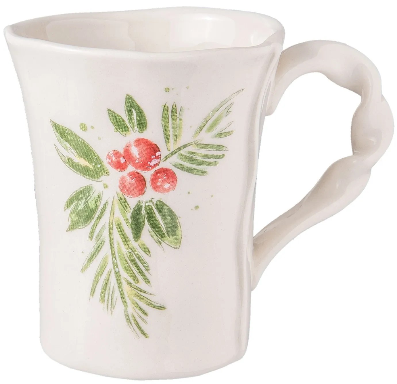 Nepravidelný hrnček sa zatočeným uchom - 13 * 9 * 11 cm / 0,3L