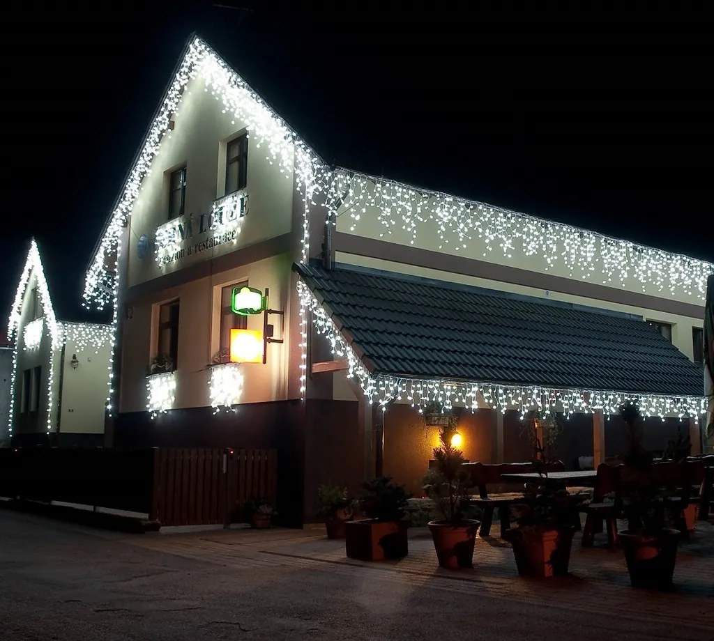 DECOLED LED svetlá vo forme rampúchov, FLASH, 3 × 0,9 m, ľadovo biela, 174 diód, IP67