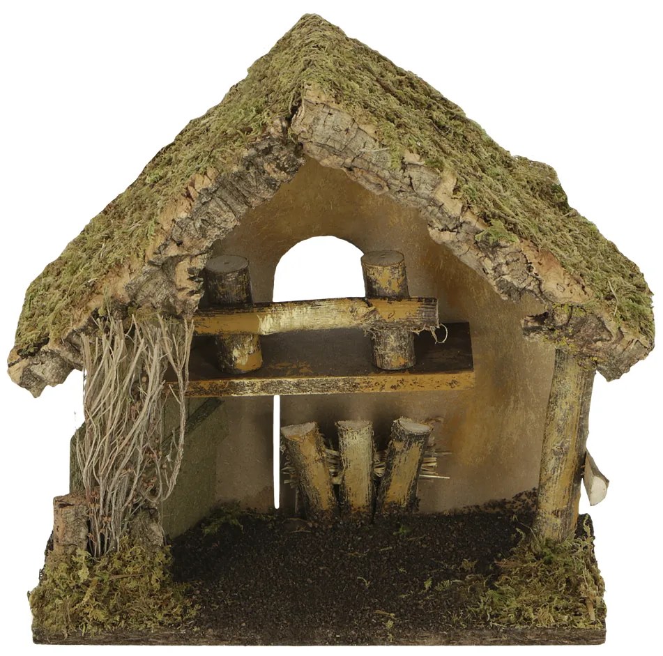 Vianočná dekorácia betlehem, výška: 26 cm, hnedá