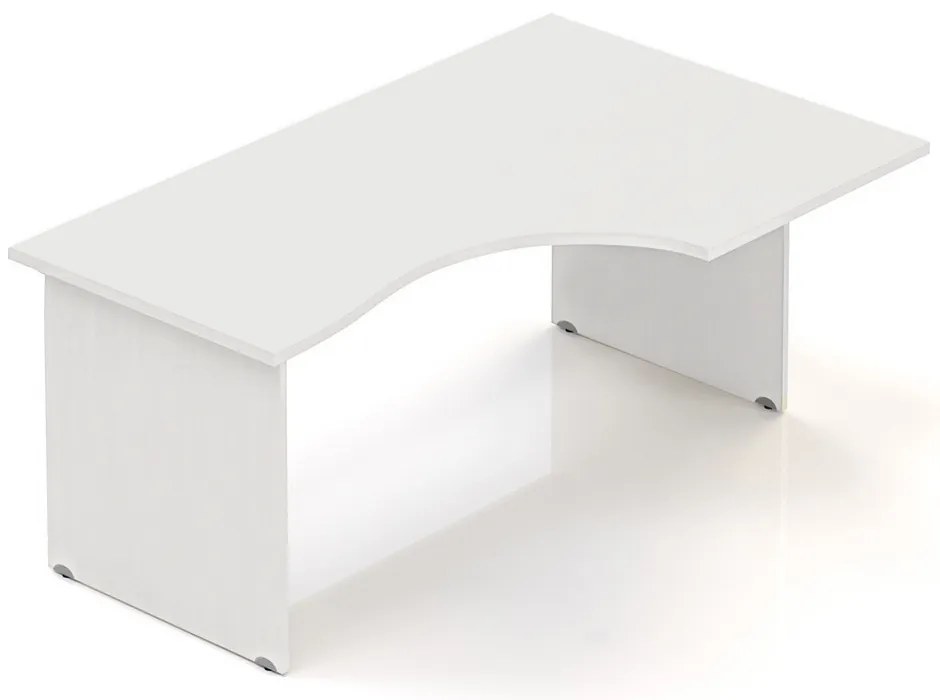 Ergonomický stôl Visio 160 x 100 cm, pravý, biela
