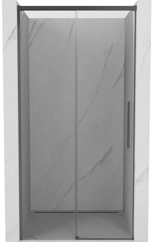 Mexen Rox, posuvné sprchové dvere 105 cm, 8mm číre sklo, grafitový profil, 8C2-105-000-95-00