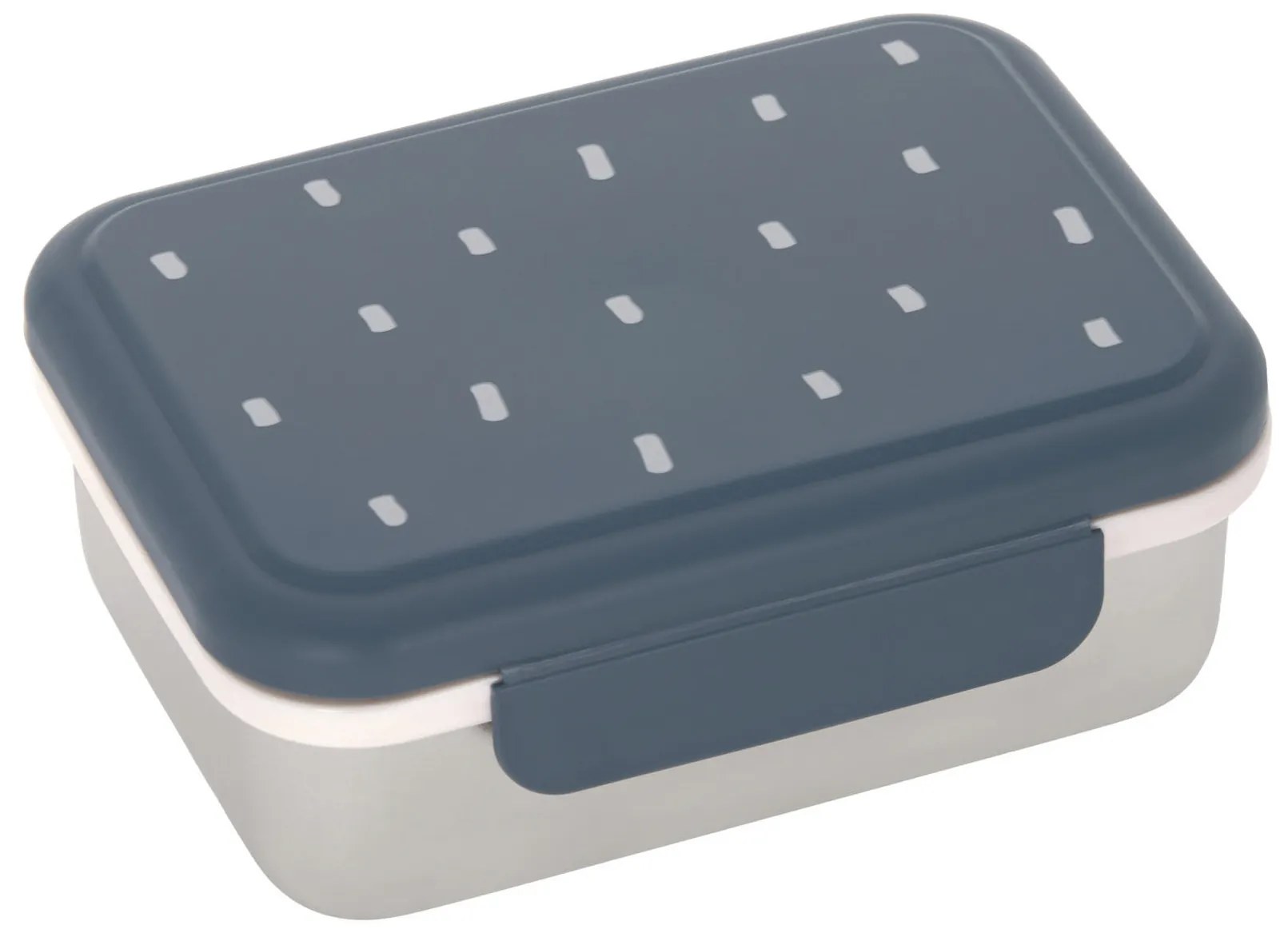 Antikorový desiatový box - Happy Prints midnight blue