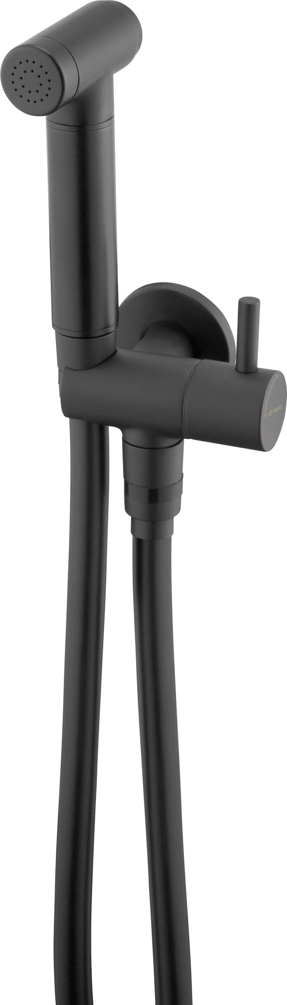 Deante Bidetta, bidetová sprška s uhlovým pripojením a držiakom, čierna matná, ANW_N51B