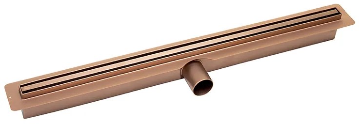 Laveo Slim, lineárny odtok s mriežkou 60 cm, ružové zlato, LAV-COS_860D
