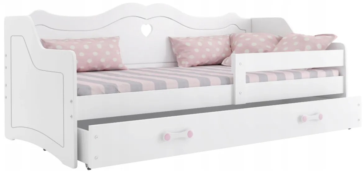 Interbeds Detská posteľ Júlia 160x80 biela + matrac + šuplík
