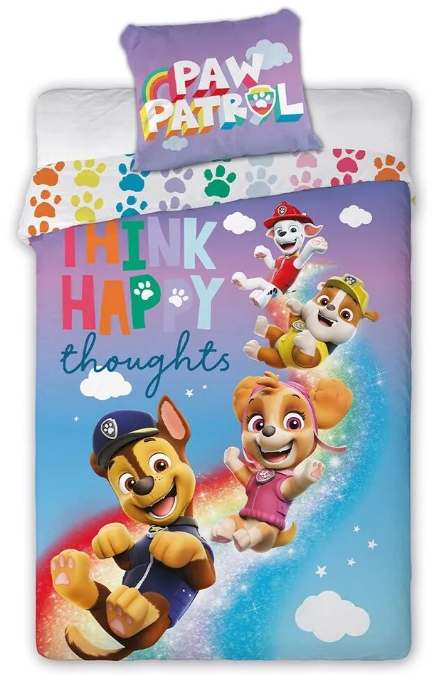 Bavlnené obliečky PAW PATROL TEAM 140x200cm