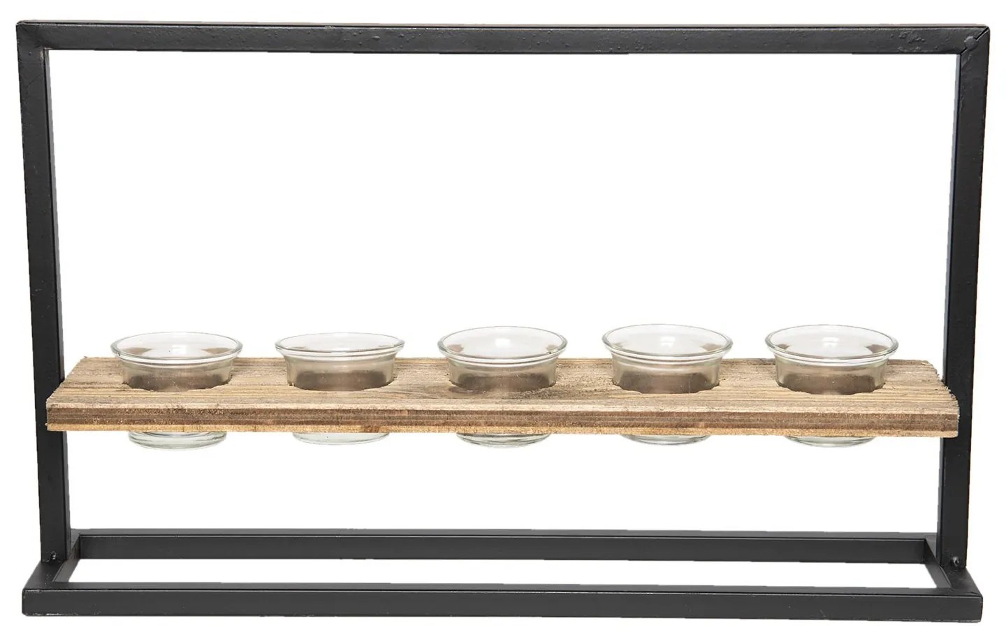 Kovový stojan na čajové sviečky Holder - 44 * 10 * 26 cm