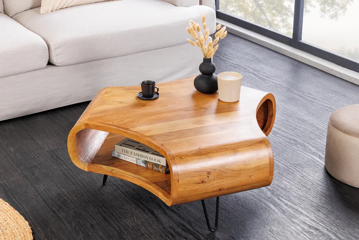 Konferenčný stolík ORGANIC LIVING 90 cm akáciové drevo Konferenčný stolík ORGANIC LIVING 90 cm akáciové drevo