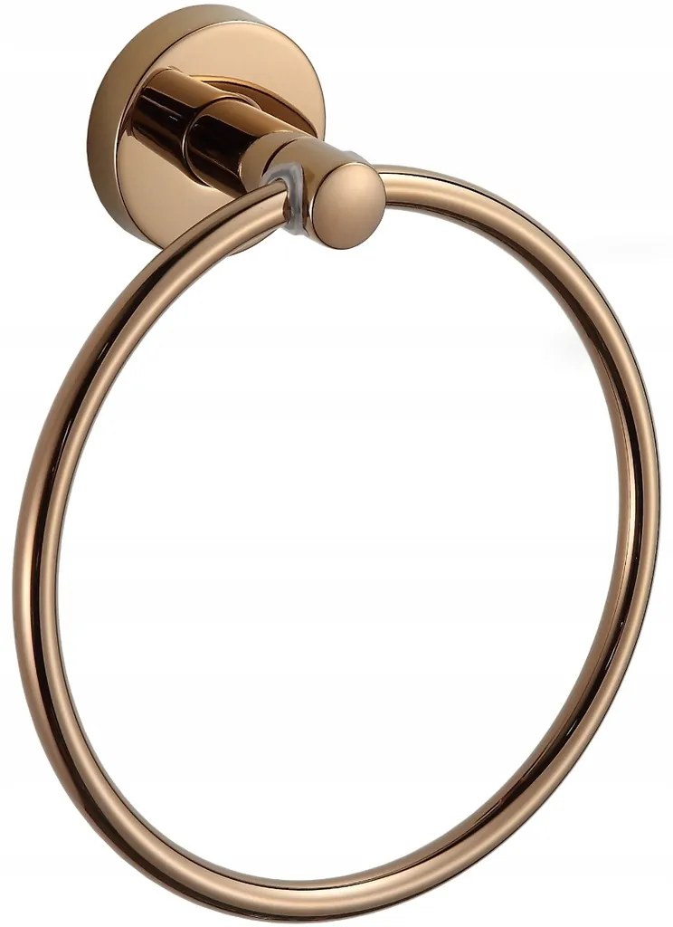 Kúpeľňový držiak na uteráky MEXEN REMO - guľatý - rose gold, 7050732-60