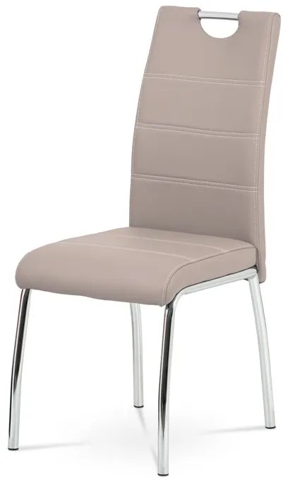 BONTEC Jedálenská stolička, čierna, ekokoža, HC-484 BK Farba: Béžová